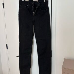 Levi’s 724 High Rise Straight Black Skinny Jeans for Women
